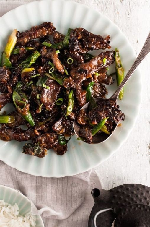 Sticky Mongolian Beef Bites