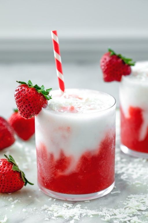 Strawberry Coconut Tequila Daiquiri