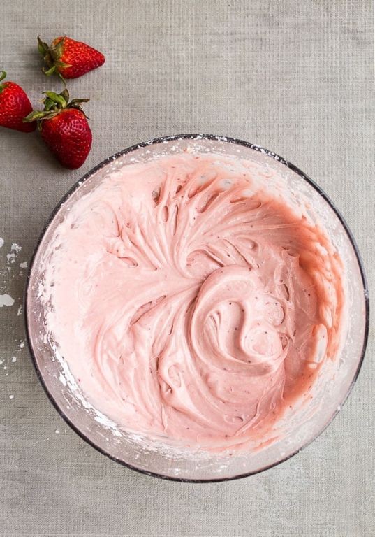 Strawberry Cream Cheese Pink Frosting