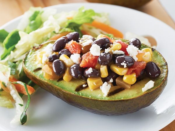 Stuffed Avocados with Black Bean Salad