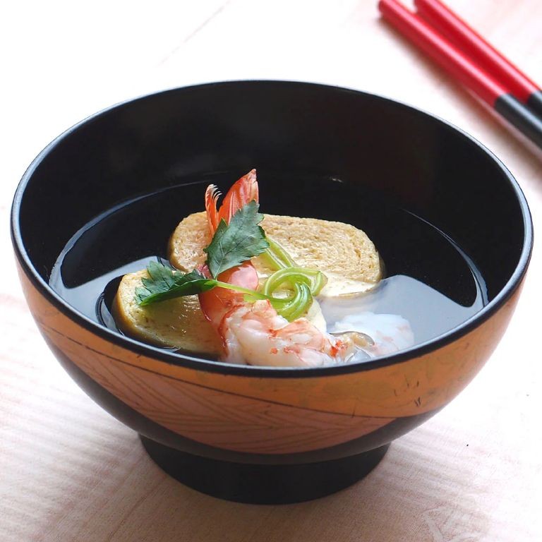 Suimono (Clear Broth with Seafood)