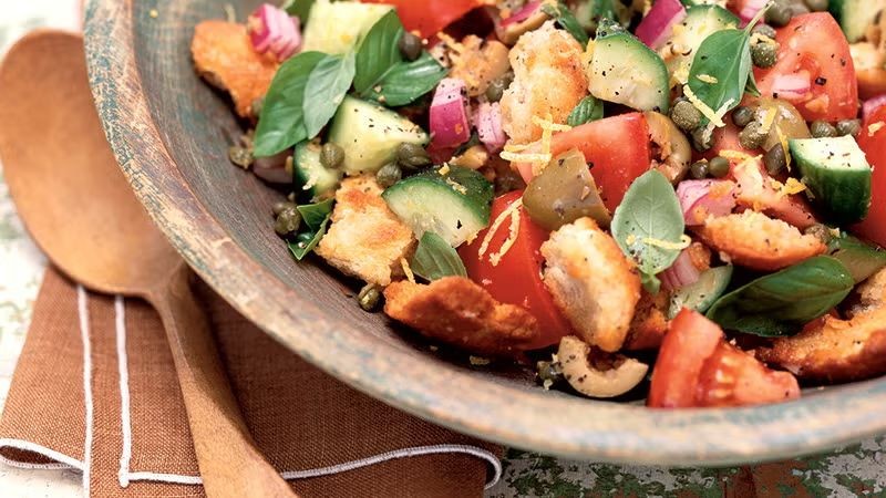 Summer Garden Chopped Salad with Herb Vinaigrette