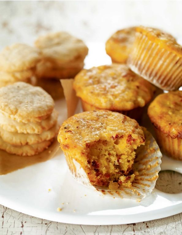Sun-Dried Tomato Mini Cornbread Muffins
