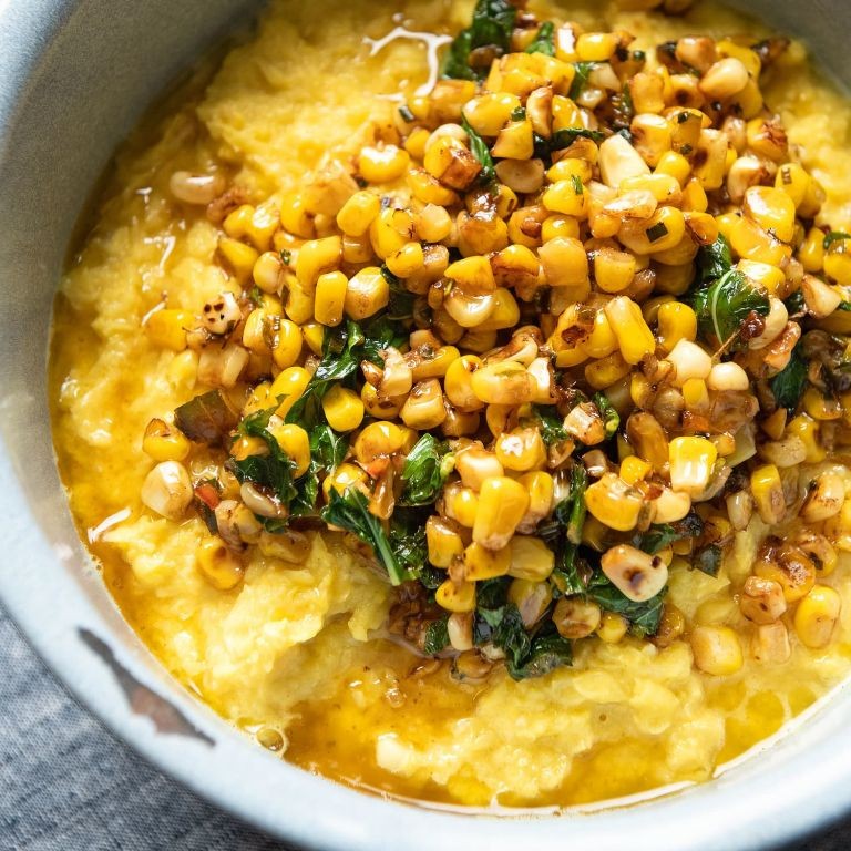 Sweet Corn and Cheddar Polenta