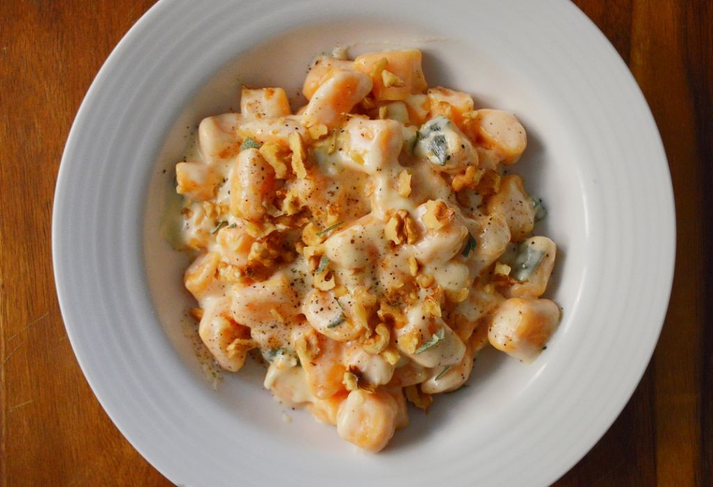Sweet Potato Gnocchi with Gorgonzola Sauce
