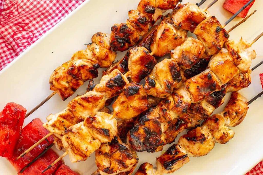 Sweet and Tangy BBQ Chicken Skewers