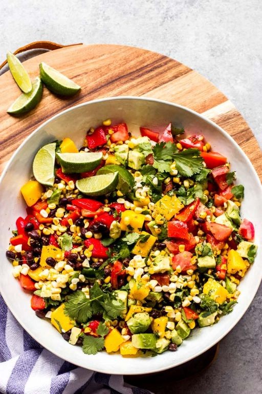 Taco-Inspired Chopped Salad with Cilantro Lime Dressing