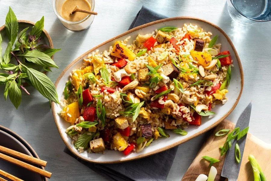Thai Pineapple Fried Tofu