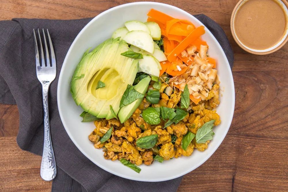 Thai Turkey Salad with Peanut Dressing