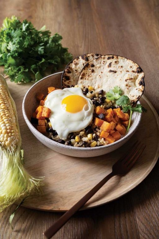 Three Sisters Breakfast Hash with Eggs