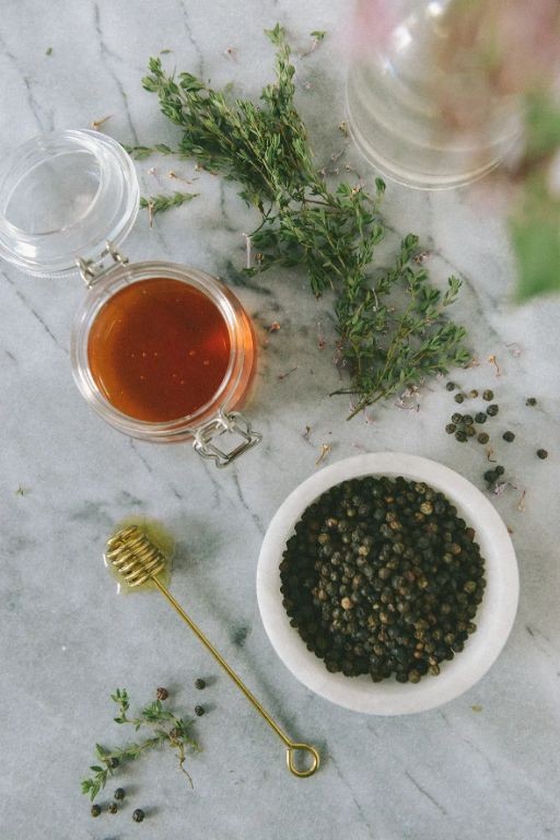Thyme Black Pepper Infused Honey