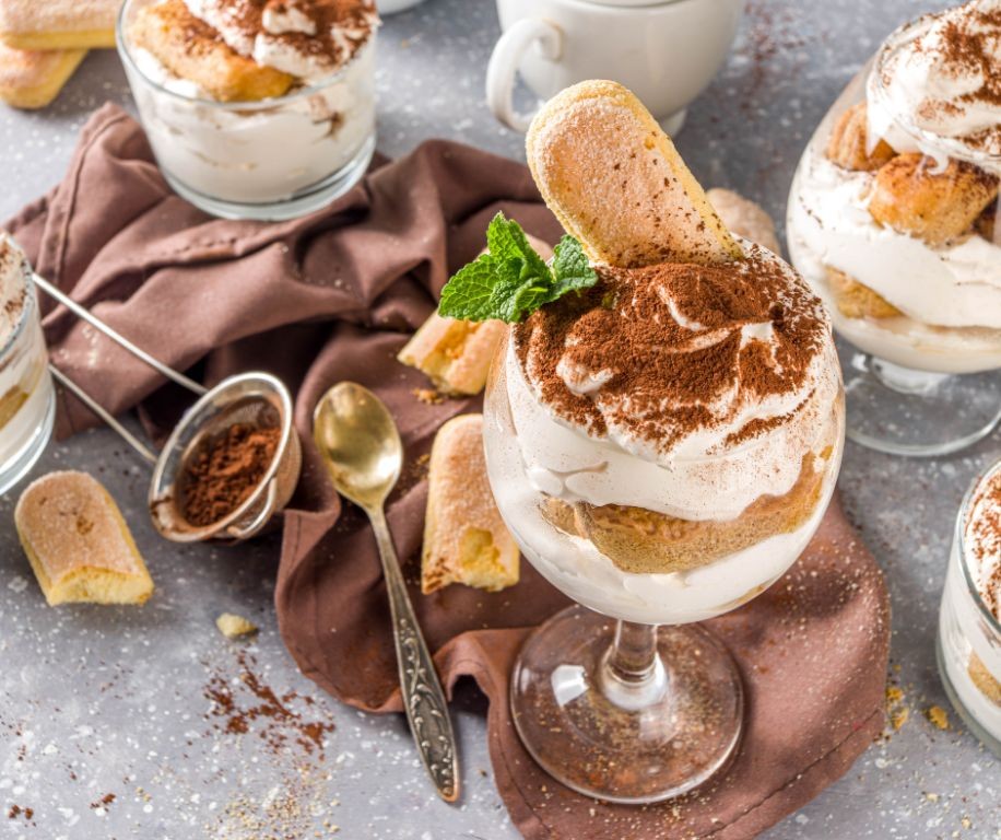 Tiramisu Shooters with Espresso and Mascarpone