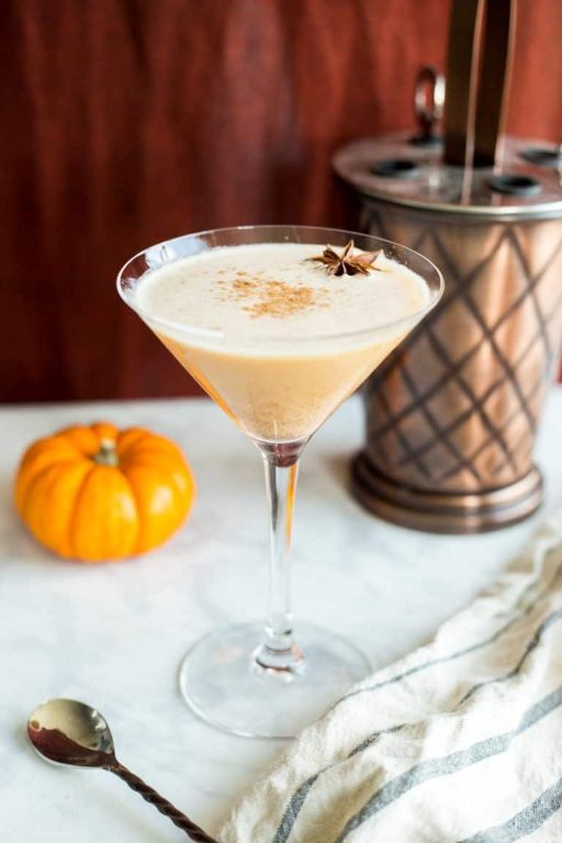 Toasted Marshmallow Pumpkin Pie Martini