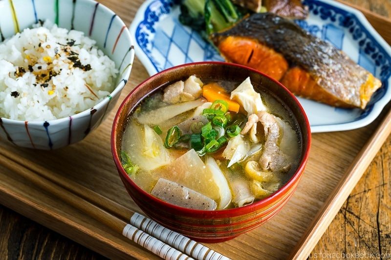 Tonjiru (Pork and Vegetable Miso Soup)