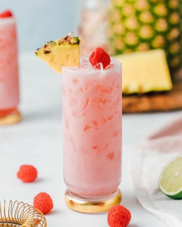 Tropical Raspberry Coconut Martini