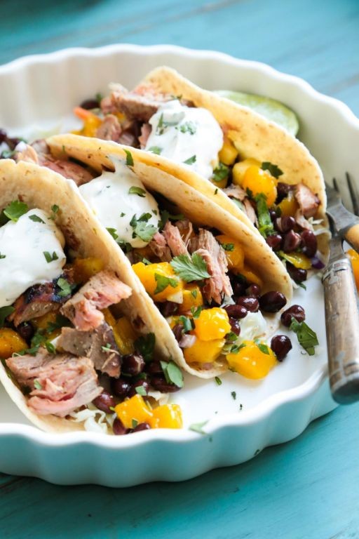 Tuna and Black Bean Tacos