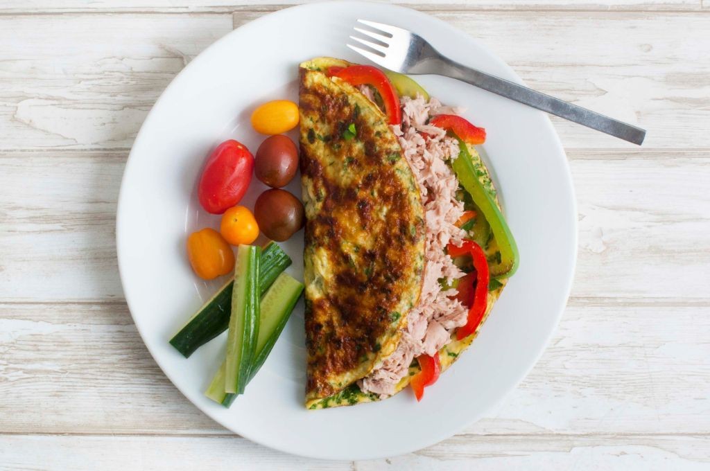 Tuna and Spinach Omelette