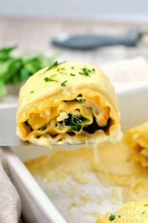 Turkey and Spinach Lasagna Rolls