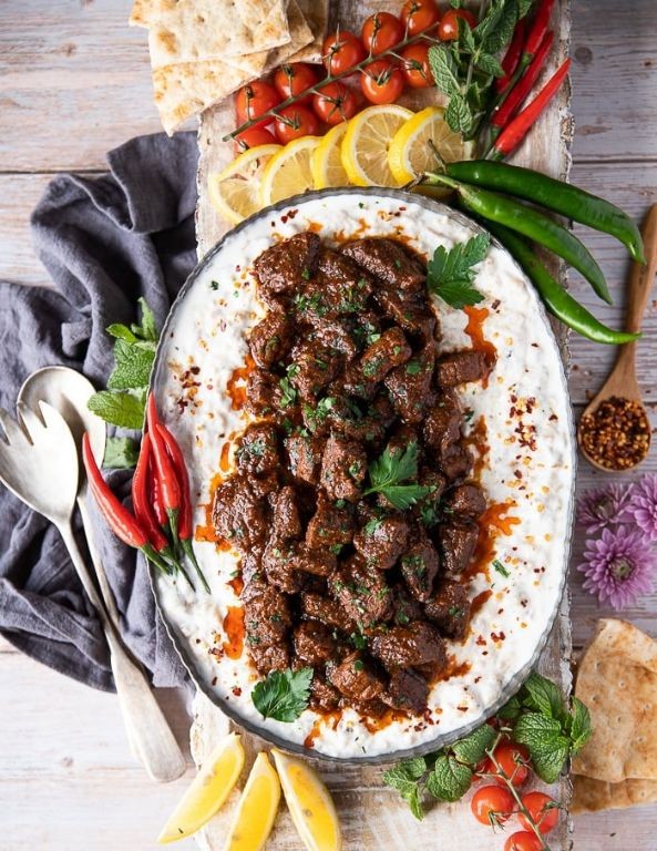 Turkish Lamb Stew with Eggplant and Peppers