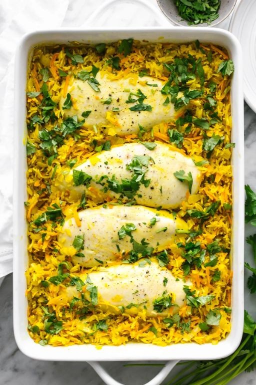 Turmeric Coconut Chicken Casserole