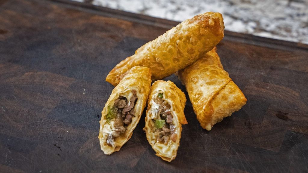 Twisted Philly Cheesesteak Egg Rolls