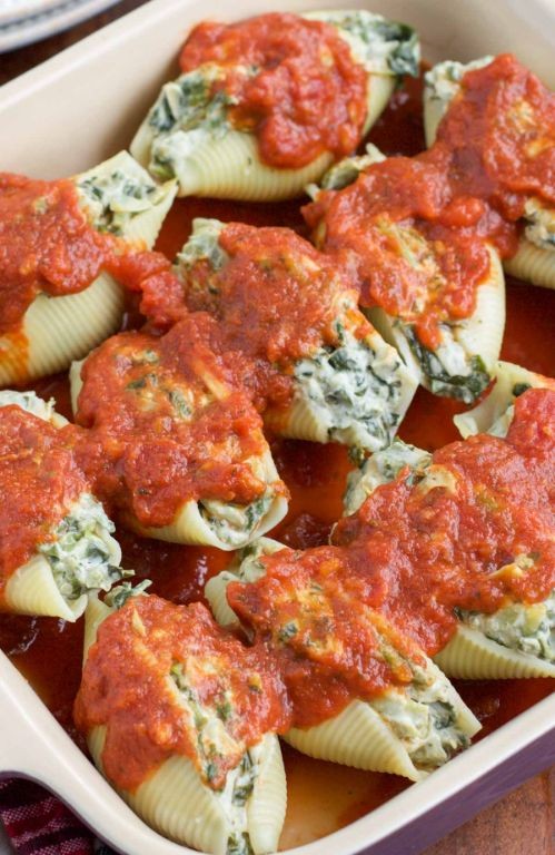 Vegan Spinach and Artichoke Stuffed Shells