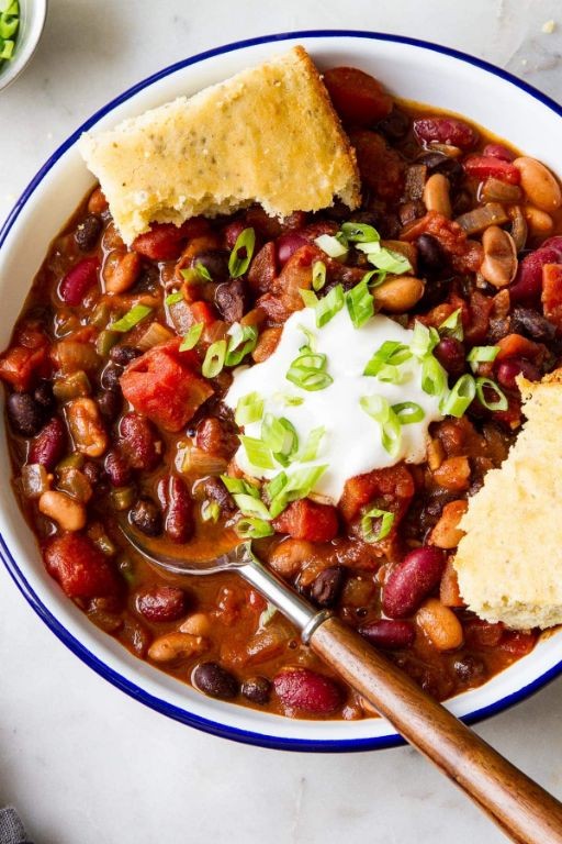 Vegetarian Three-Bean Chili