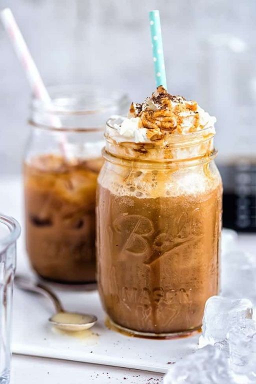 Vietnamese Iced Coffee with Whipped Cream Topping