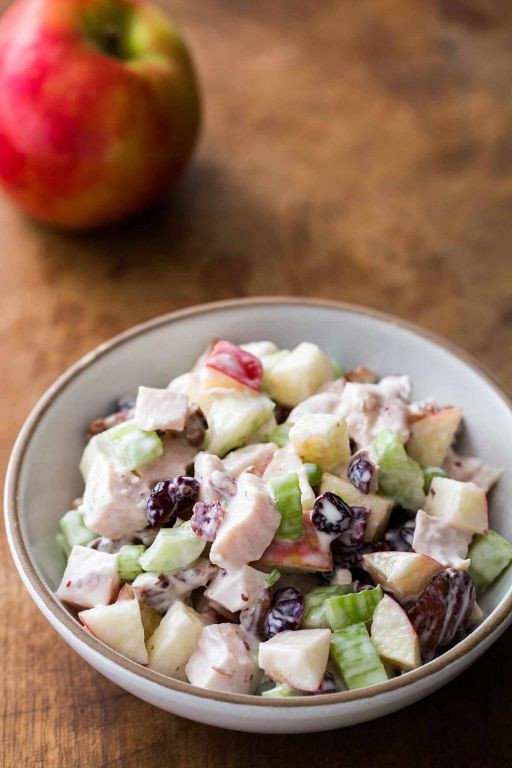 Waldorf Turkey Salad with Grapes and Celery