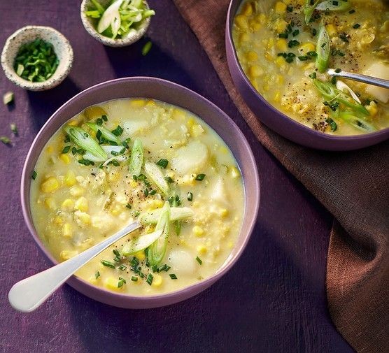 Watercress and Sweet Corn Chowder
