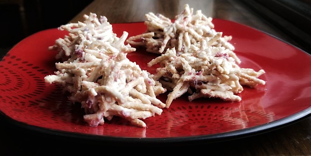 White Chocolate Cranberry Haystacks