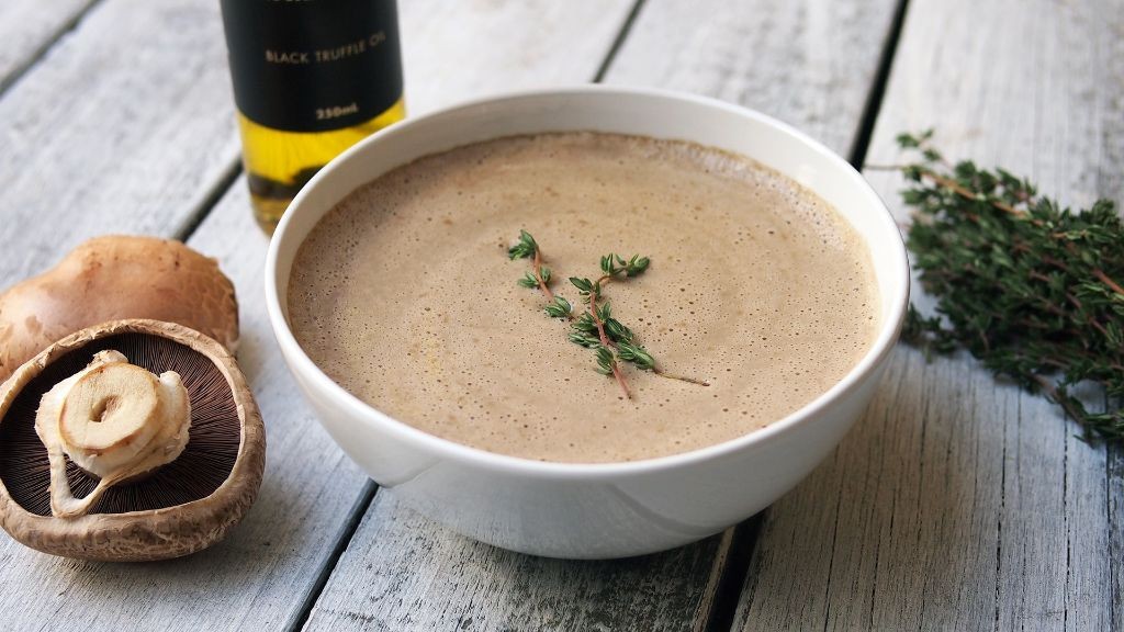 White Truffle Mushroom Soup with Thyme