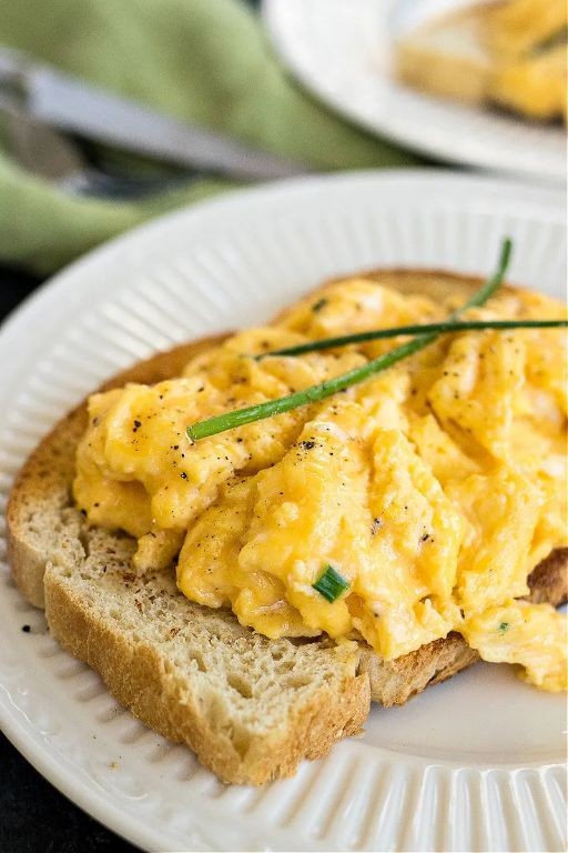 White Truffle Scrambled Eggs with Chives