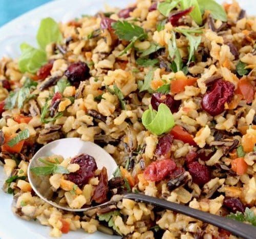 Wild Rice and Cranberry Pilaf