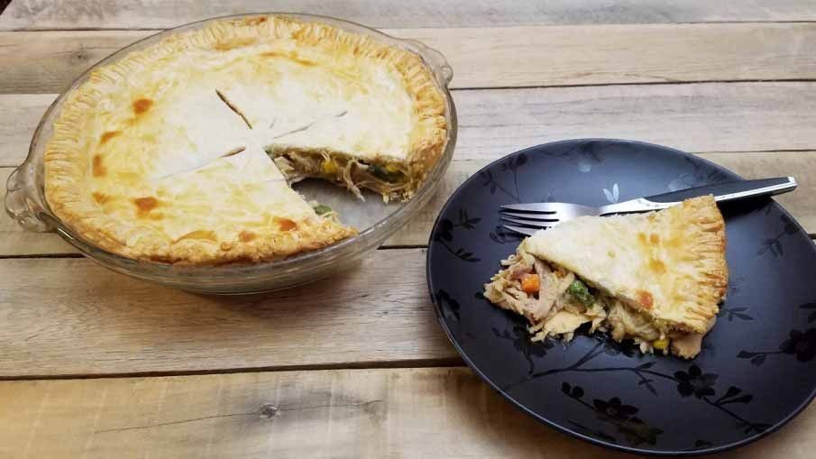 Wild Turkey Pot Pie with Flaky Crust