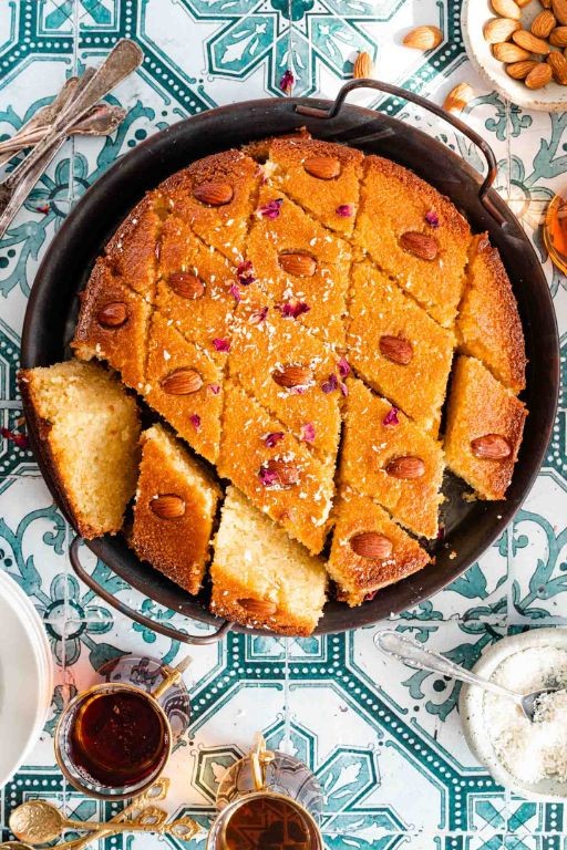 Yemeni Basbousa Semolina Cake