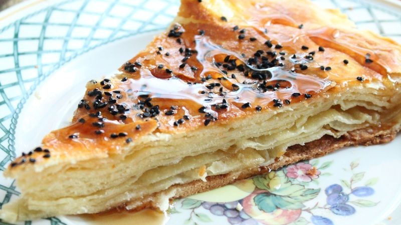 Yemeni Bint Al-Sahn Layered Honey Cake