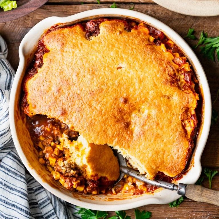 Zesty Instant Pot Ground Beef and Cornbread Casserole