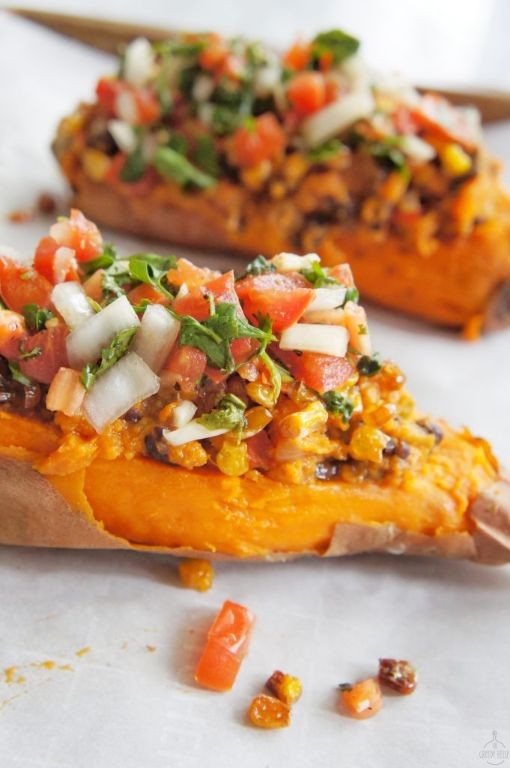 Zesty Tex Mex Stuffed Sweet Potatoes