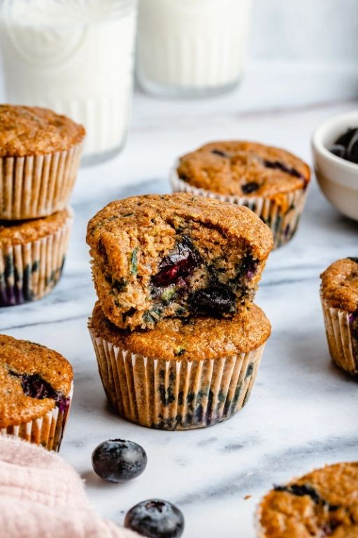 Zucchini Blueberry Muffins