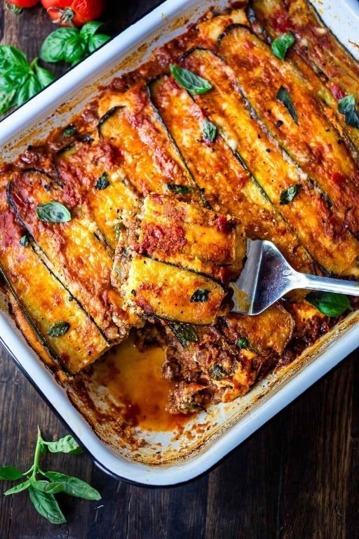 Zucchini and Eggplant Lowfat Lasagna