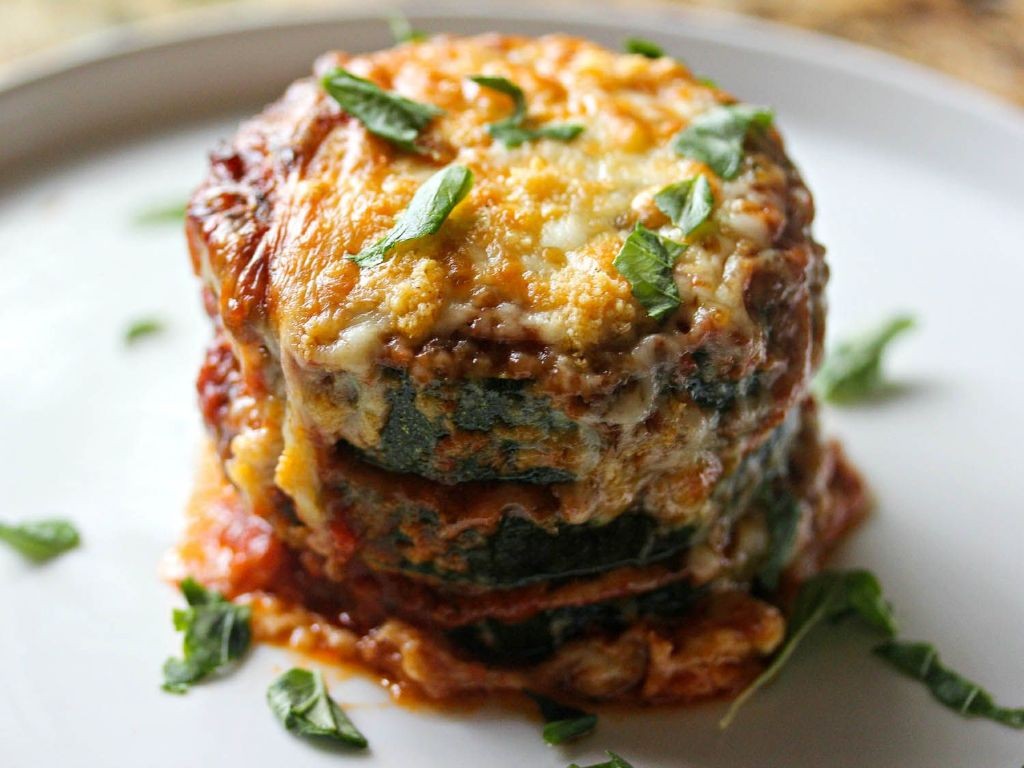 Zucchini and Eggplant Parmesan Bake
